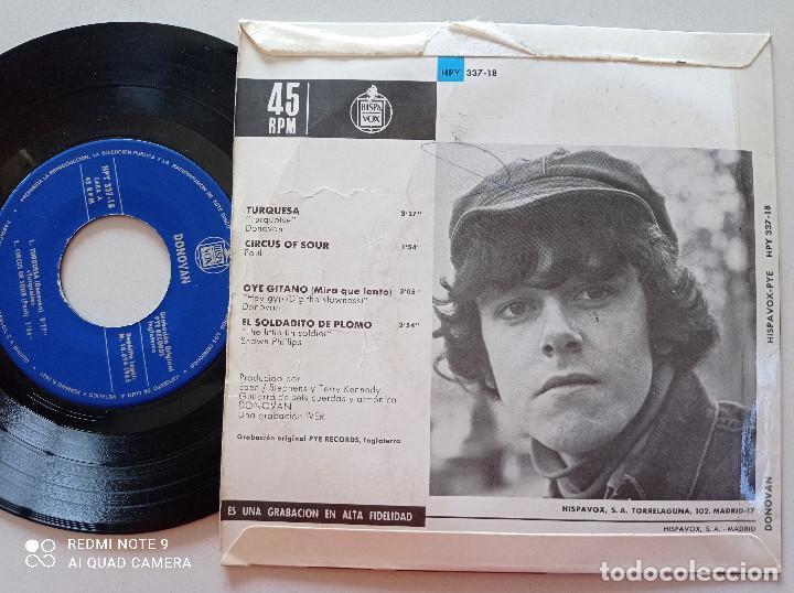 Discos de vinilo: DONOVAN - Turquesa +3 - EP HISPAVOX 1965 - Foto 2