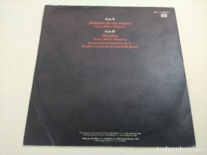 Discos de vinilo: RAMONCIN/AYUDAME NO SOY UN HEROE/SINGLE. - Foto 2