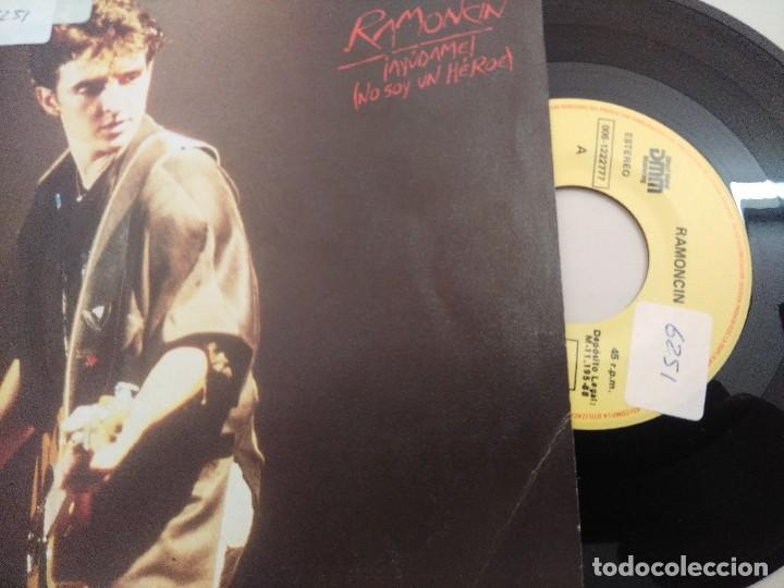 Discos de vinilo: RAMONCIN/AYUDAME NO SOY UN HEROE/SINGLE. - Foto 1