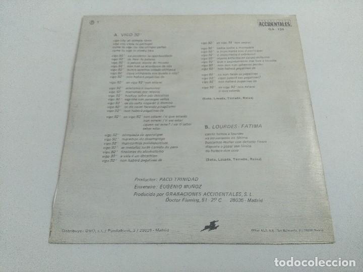 Discos de vinilo: OS RESENTIDOS/VIGO 92/SINGLE. - Foto 3