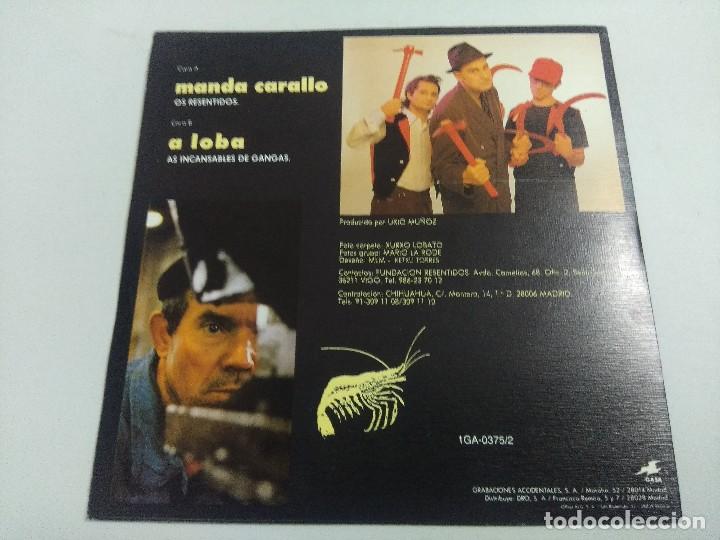 Discos de vinilo: OS RESENTIDOS/MANDA CARALLO/SINGLE. - Foto 1