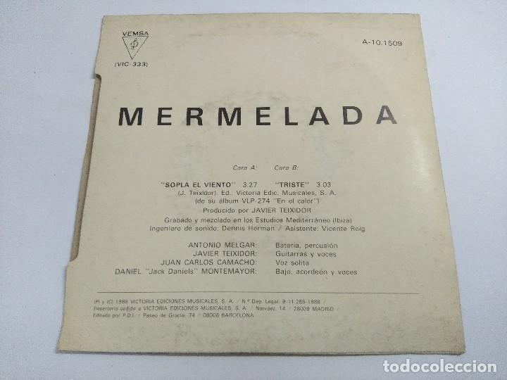 Discos de vinilo: MERMELADA/SOPLA EL VIENTO/SINGLE. - Foto 3