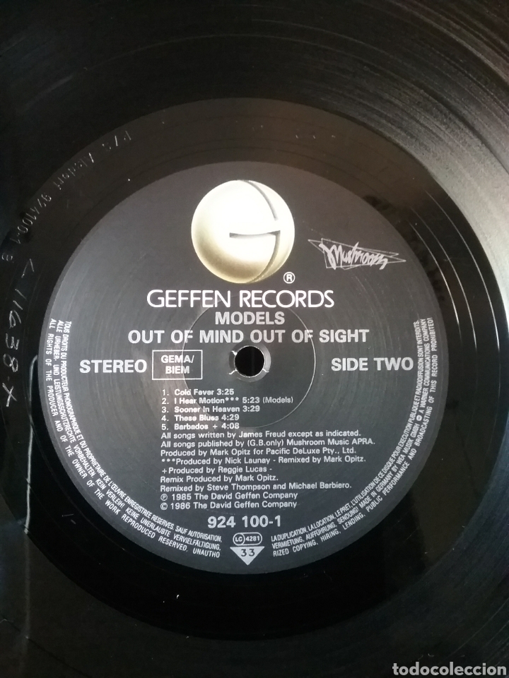 Discos de vinilo: MODELS 1985 Geffen Records - Foto 6