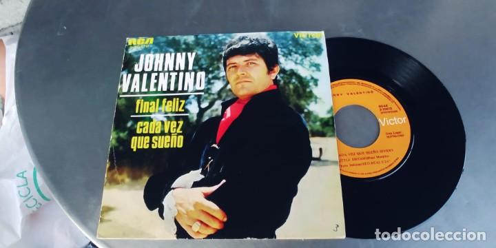 Discos de vinilo: JOHNNY VALENTINO-SINGLE FINAL FELIZ - Foto 1