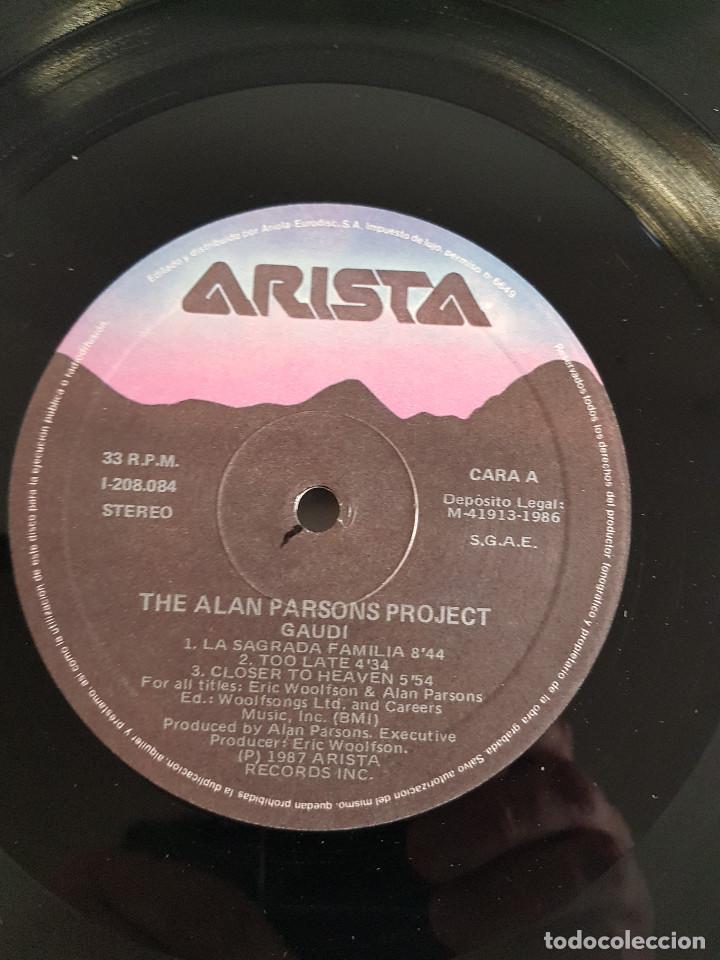 Discos de vinilo: ALAN PARSONS PROJECT gaudi - Foto 3