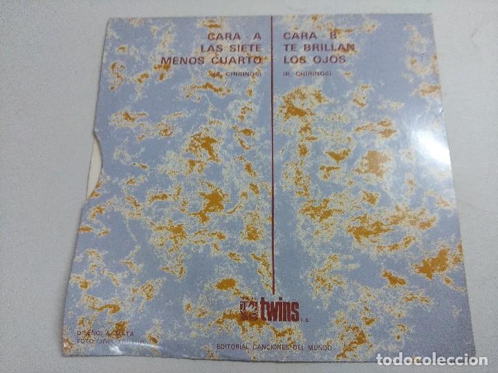 Discos de vinilo: PISTONES/LAS SIETE MENOS CUARTO/SINGLE. - Foto 3
