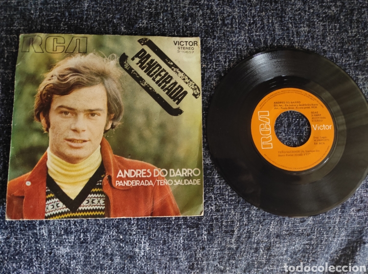 Dischi in vinile: VINILO DISCO SINGLE - ANDRES DO BARRO-PANDEIRADA, TE&Ntilde;O SAUDADE ( RCA )