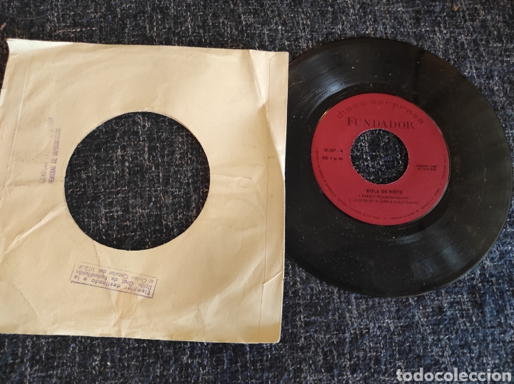 Disques de vinyle: VINILO DISCO SINGLE - BOLA DE NIEVE BABUL&Uacute; - DISCO SORPRESA FUNDADOR