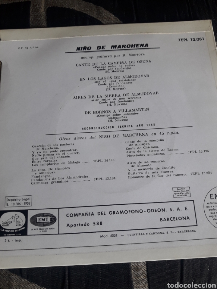Discos de vinilo: Antiguo vinilo, Ni&ntilde;o de Marchena, a estrenar - Foto 2