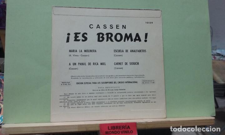 Discos de vinilo: LMV - Cassen. &iexcl;Es broma! - EP - Foto 2