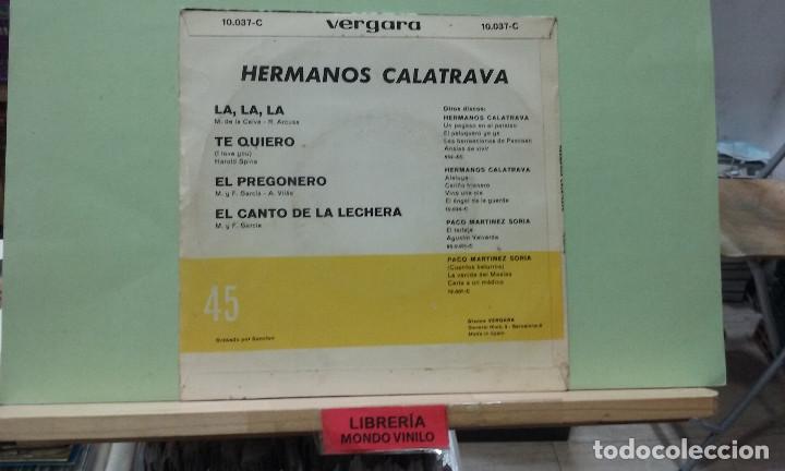 Discos de vinilo: LMV - Hermanos calatrava - EP - Foto 2