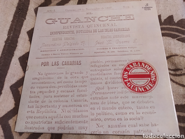Discos de vinilo: Los sabande&ntilde;os. Guanche. Lp vinilo buen estado - Foto 1