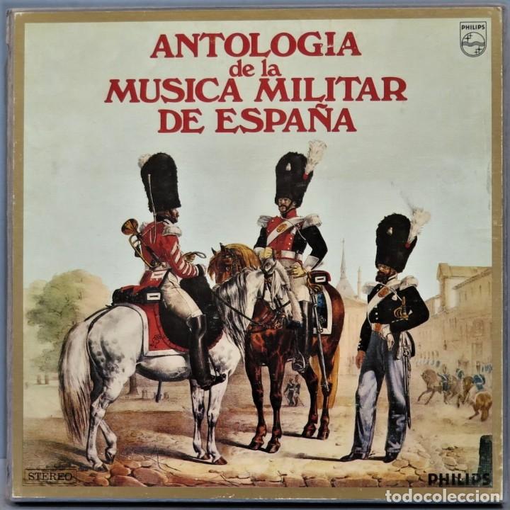 Discos de vinil: CAJA LP. ANTOLOGIA DE LA MUSICA MILITAR DE ESPA&Ntilde;A