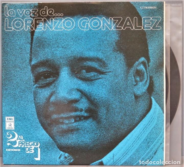 Discos de vinilo: 2 LP. LA VOZ DE LORENZO GONZALEZ - Foto 1