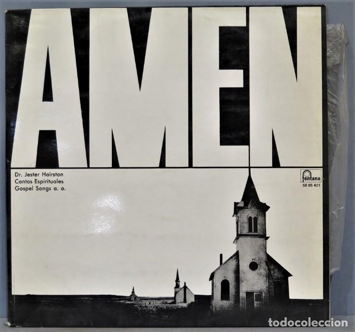 Discos de vinilo: LP. AMEN. CANTOS ESPIRITUALES - Foto 1