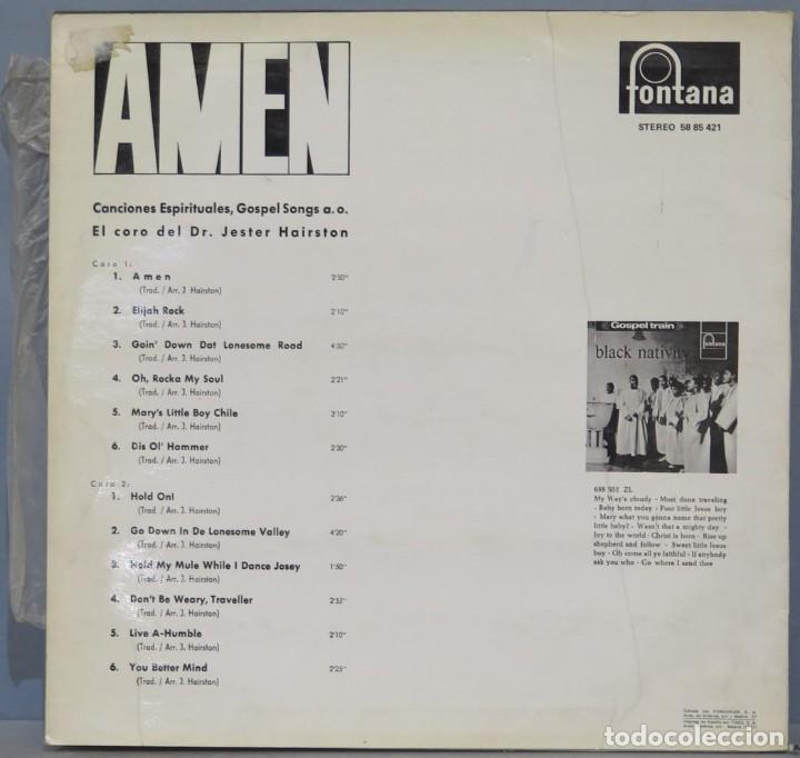 Discos de vinilo: LP. AMEN. CANTOS ESPIRITUALES - Foto 2