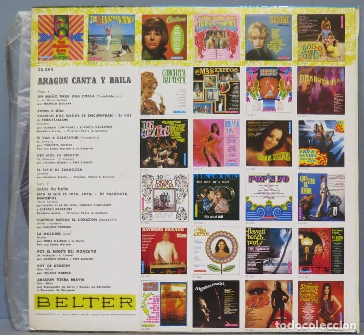 Discos de vinilo: LP. ARAGON. CANTA Y BAILA - Foto 2