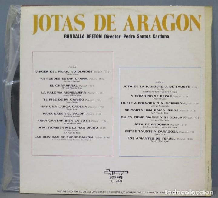 Discos de vinilo: LP. JOTAS DE ARAGON - Foto 2