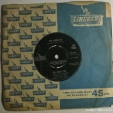 Discos de vinilo: THE CRICKETS. ALL OVER YOU/ (THEY CALL HER) LA BAMBA. LIBERTY, UK 1964 SINGLE. Lote 252560040