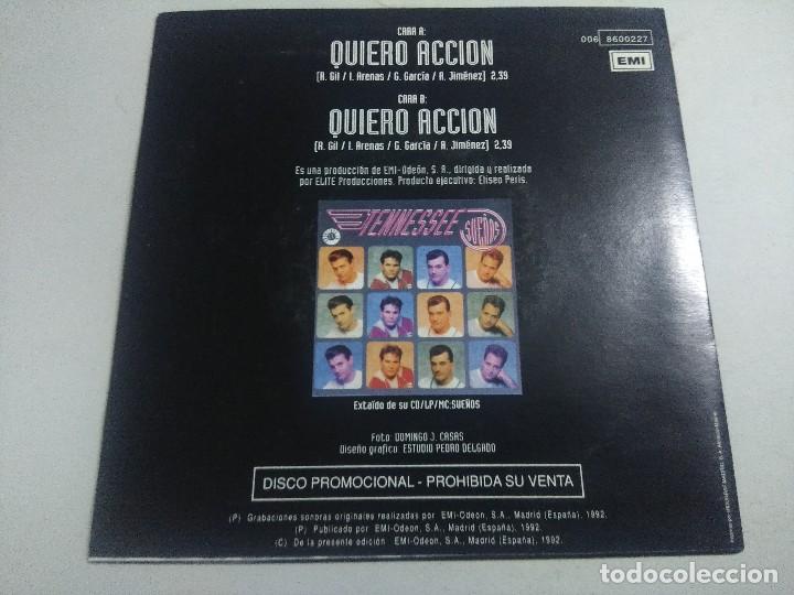 Discos de vinilo: TENNESSEE/QUIERO ACCION/SINGLE. - Foto 3