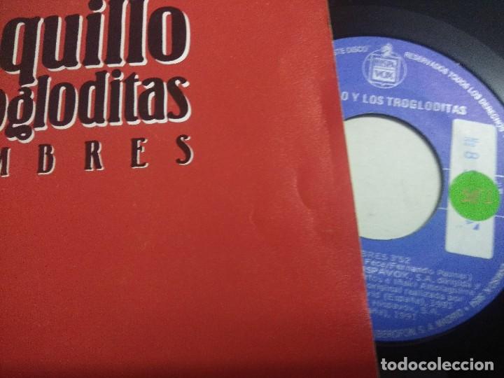 Discos de vinilo: LOQUILLO Y LOS TROGLODITAS/HOMBRES/SINGLE. - Foto 2