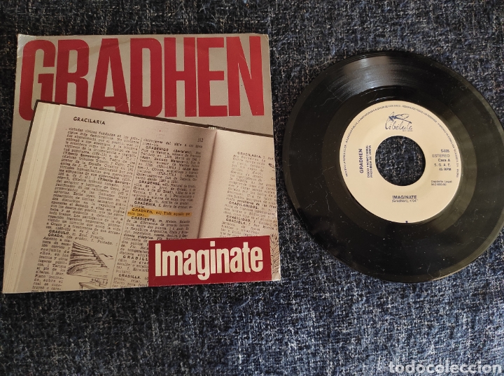 Disques de vinyle: VINILO DISCO gradhen - imaginate / pegate a mi - single promo espa&ntilde;ol de 1990