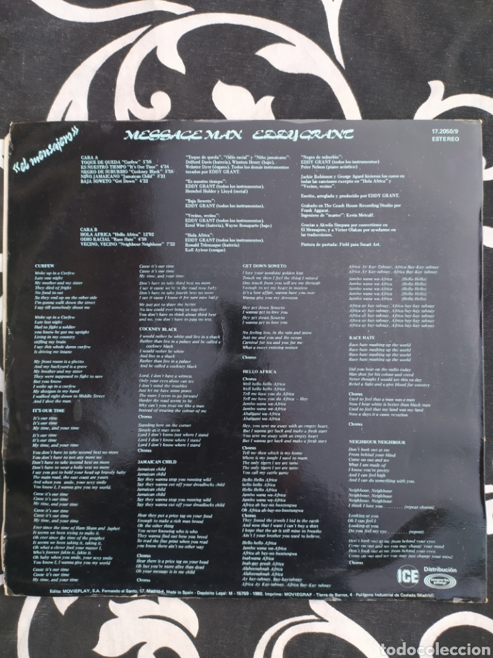 Discos de vinilo: LP Eddy Grant - Foto 2
