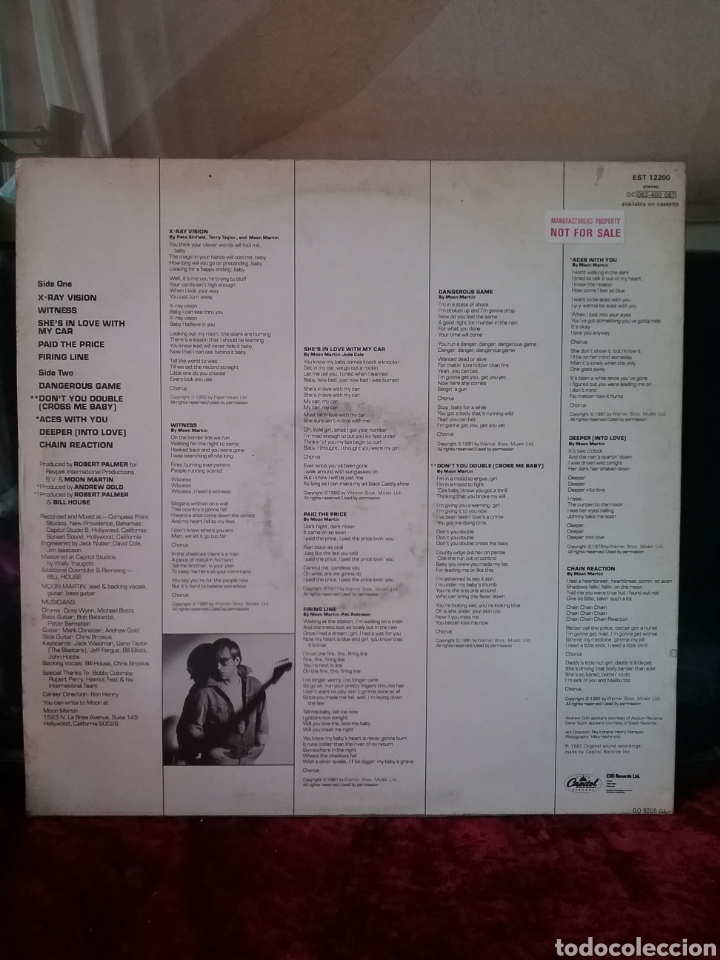 Discos de vinilo: MOON MARTIN 1982 Capitol Records - Foto 2