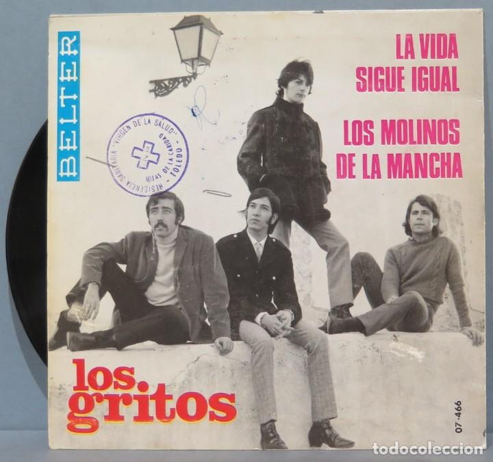 Discos de vinilo: EP. LOS GRITOS. LA VIDA SIGUE IGUAL - Foto 2