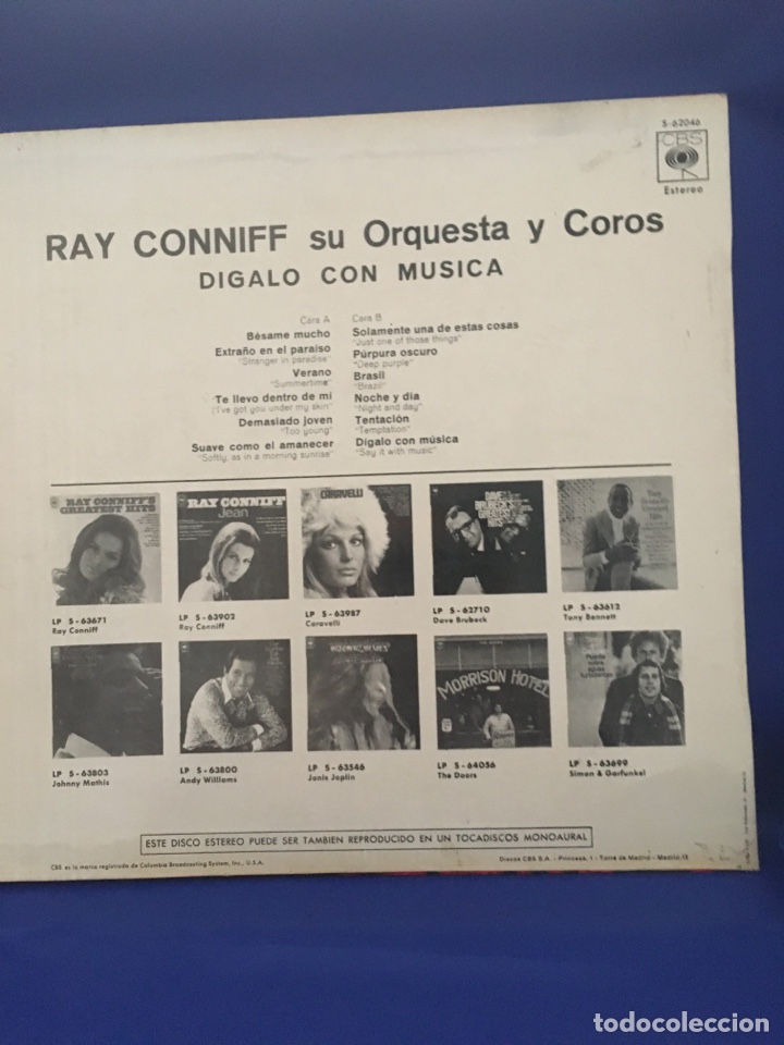 Discos de vinilo: DISCO VINILO LP RAY CONNIFF - Foto 2