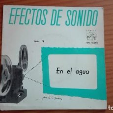 Discos de vinilo: EFECTOS DE SONIDO EP COLECCIÓN AGES-MEMNON EN EL AGUA 1959. Lote 252646340