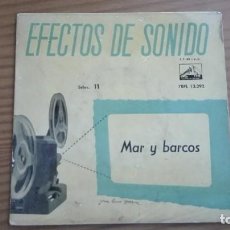 Discos de vinilo: EFECTOS DE SONIDO EP COLECCIÓN AGES-MEMNON MAR Y BARCOS 1959. Lote 252646785