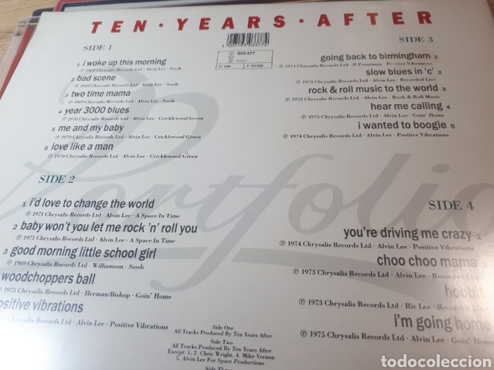 Discos de vinilo: TEN YEARS AFTER A HISTORY DOBLE LP - Foto 2