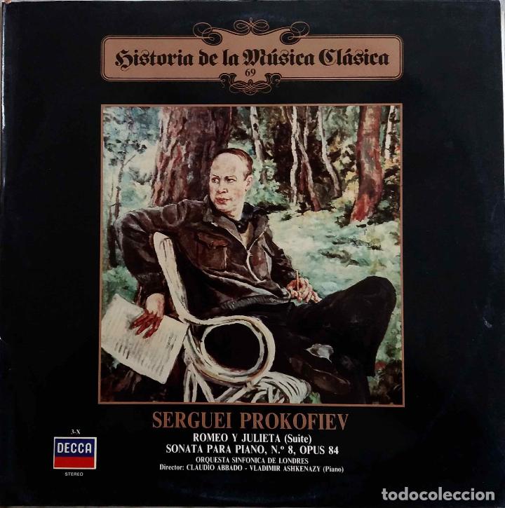 Discos de vinilo: SERGUEI PROKOFIEV. ROMEO Y JULIETA ( SUITE ). SONATA PARA PIANO N&ordm; 8.CLAUDIO ABBADO.V. ASHKENAZY