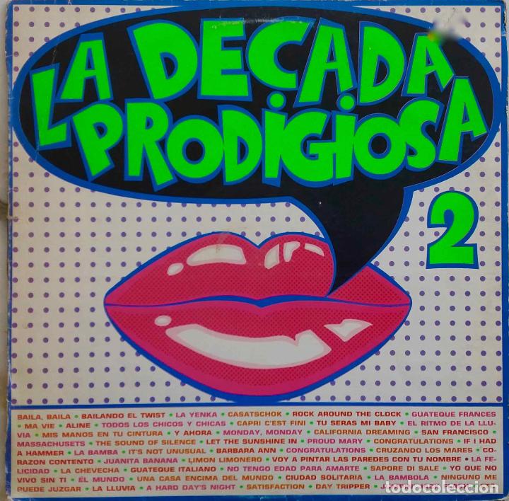 Discos de vinilo: LA D&Eacute;CADA PRODIGIOSA 2, LP ESPA&Ntilde;A CON INSERTO - Foto 1