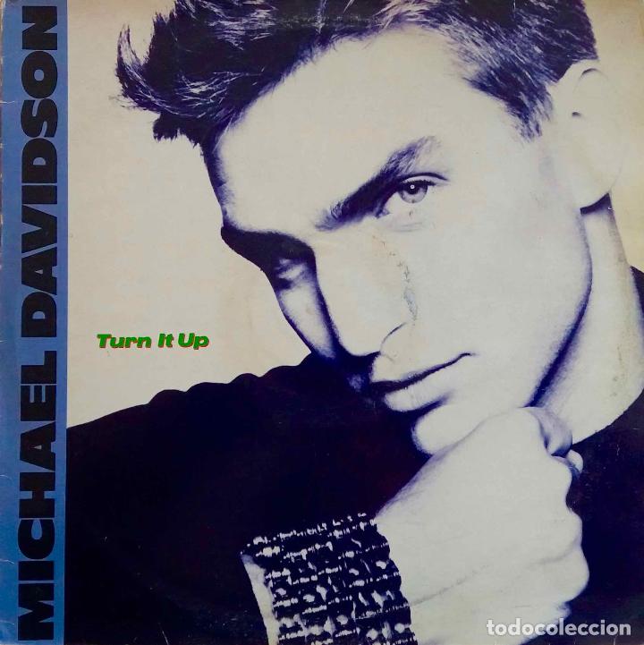 Discos de vinilo: MICHAEL DAVIDSON, TURN IT UP. MAXI SINGLE ESPA&Ntilde;A 4 TEMAS - Foto 1