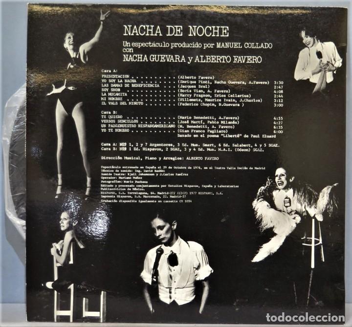Discos de vinilo: LP. NACHA DE NOCHE - Foto 2