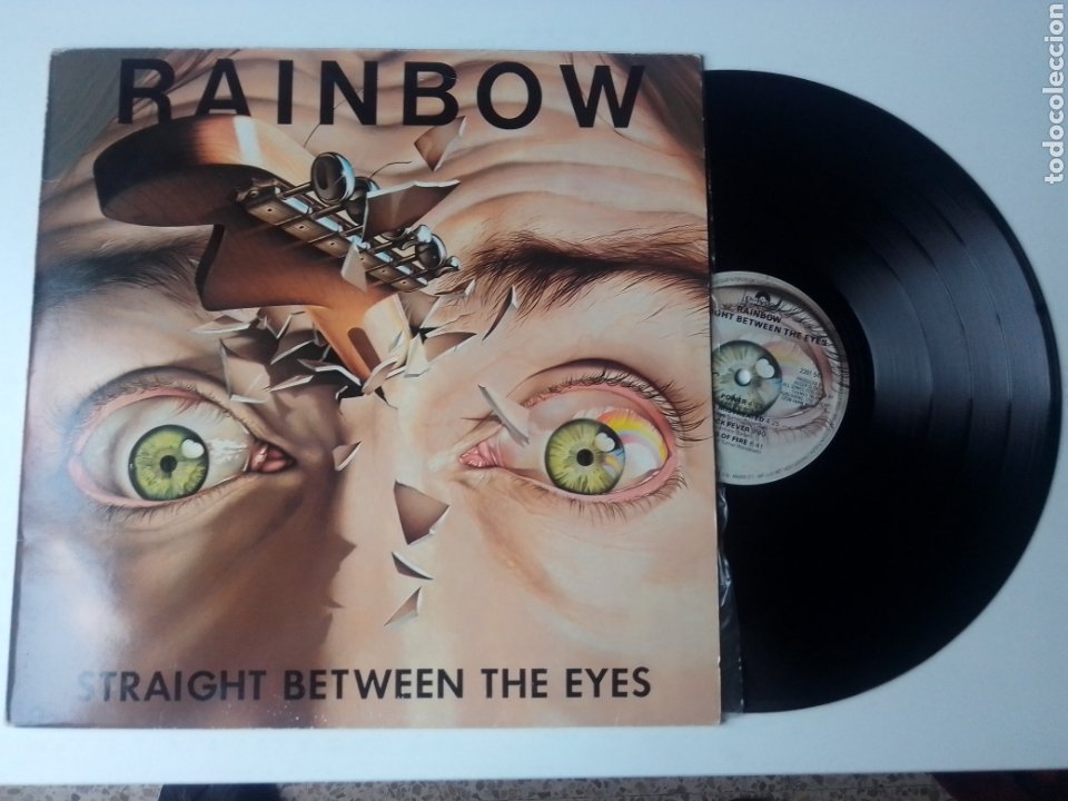 RAINBOW LP STRAIGHT BETWEEN THE EYES 1982 VG+ HEAVY (Música - Discos - LP Vinilo - Heavy - Metal)