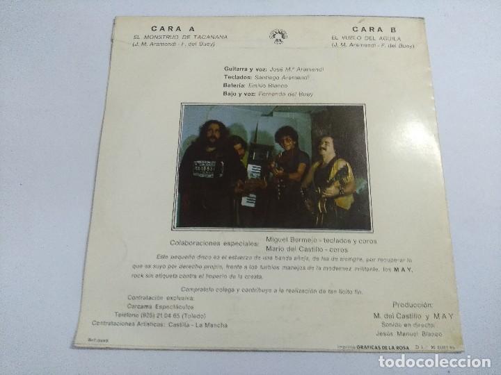 Discos de vinilo: MAY/EL MONSTRUO DE TACANANA/SINGLE. - Foto 3