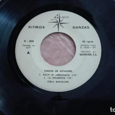 Discos de vinilo: RITMOS DANZAS DANZAS DE CATALUÑA EP ALS 4 VENTS 1971 SOLO VINILO COBLA DE BARCELONA. Lote 252762105