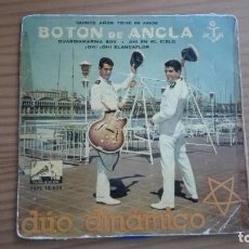 Discos de vinilo: BOTÓN DE ANCLA EP DÚO DINÁMICO QUINCE AÑOS TIENE MI AMOR + 3 1960 VINILO AZUL. Lote 252796400