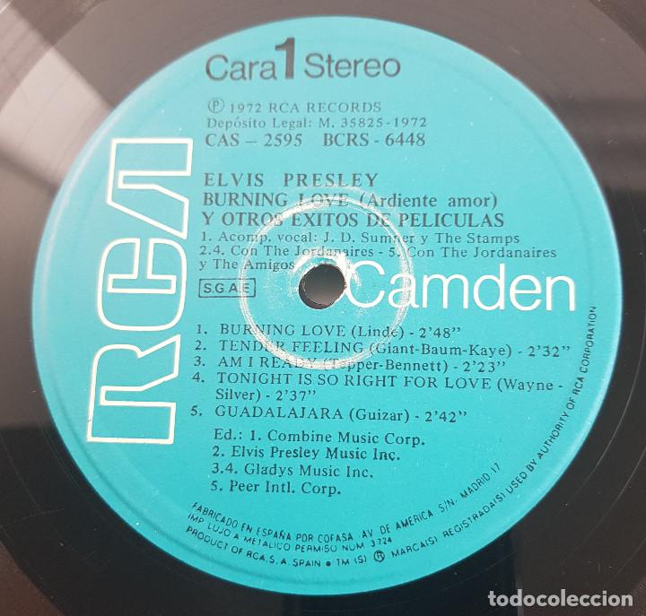 Discos de vinilo: ELVIS PRESLEY BURNING LOVE - Foto 3