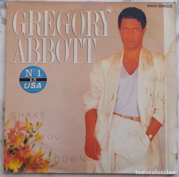 Discos de vinilo: GREGORY ABBOTT. SHAKE YOU DOWN. MAXI SINGLE ESPA&Ntilde;A 3 TEMAS - Foto 1