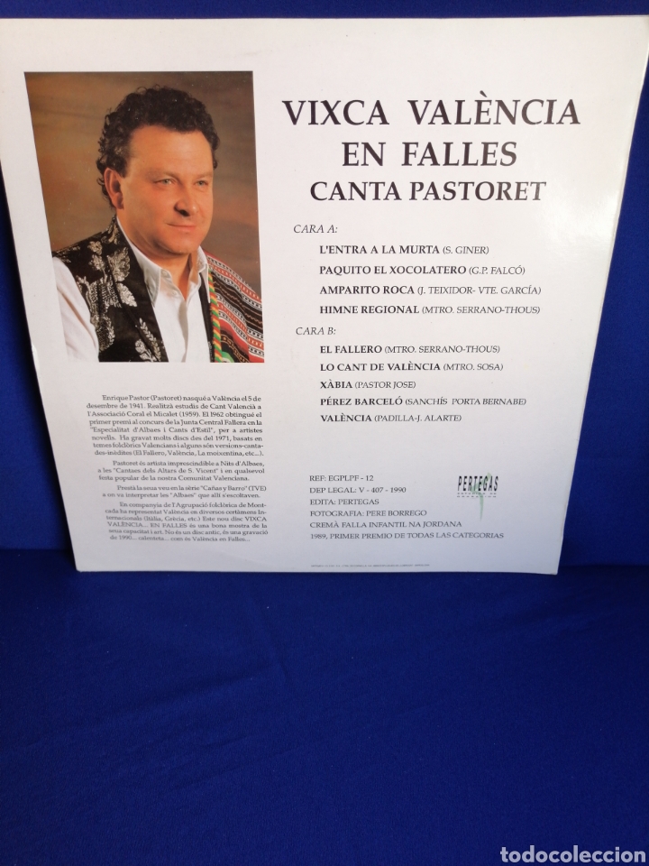 Discos de vinilo: VIXCA VALENCIA EN FALLES CANTA PASTORET. - Foto 3