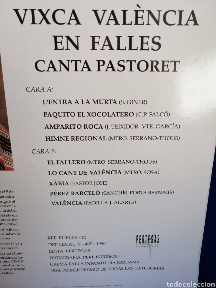 Discos de vinilo: VIXCA VALENCIA EN FALLES CANTA PASTORET. - Foto 5
