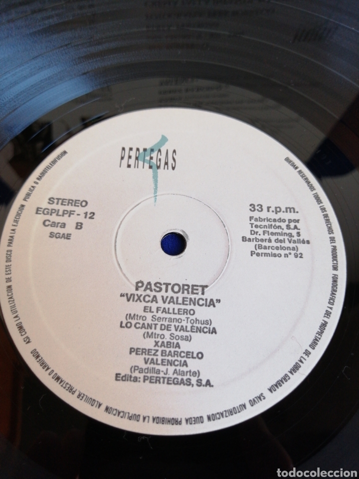 Discos de vinilo: VIXCA VALENCIA EN FALLES CANTA PASTORET. - Foto 7