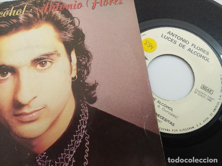 Discos de vinilo: ANTONIO FLORES/LUCES DE ALCOHOL/SINGLE. - Foto 2