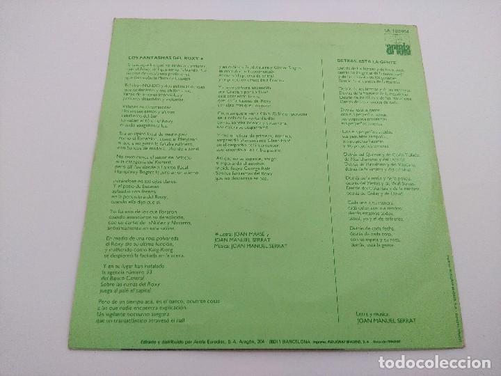 Discos de vinilo: SERRAT/LOS FANTASMAS DEL ROXY/SINGLE. - Foto 3