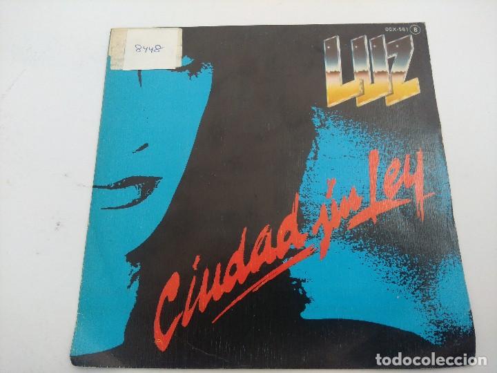 Discos de vinilo: LUZ/CIUDAD SIN LEY/SINGLE PROMOCIONAL. - Foto 1