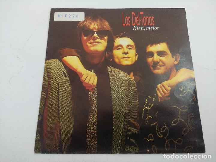 Discos de vinilo: LOS DEL TONOS/BIEN MEJOR/SINGLE.